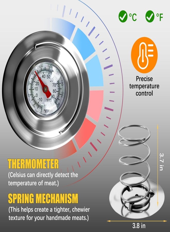 Joyeee Ham Maker Meat Press-Lunch Meat Press Mold for Deli Meats with Cooking Thermometer, Food Grade Stainless Steel Gourmet Cooking Tools for Making Homemade Sandwich Lunchmeat Seafood Poultry Patty - Image 3