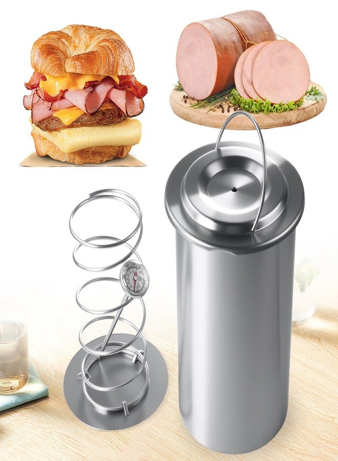 Joyeee Ham Maker Meat Press-Lunch Meat Press Mold for Deli Meats with Cooking Thermometer, Food Grade Stainless Steel Gourmet Cooking Tools for Making Homemade Sandwich Lunchmeat Seafood Poultry Patty - Image 1