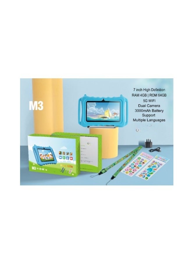 REBENUO M3 children's tablet with a 7-inch screen, supports 5G Wi-Fi, 4GB RAM and 64GB storage space - Image 2