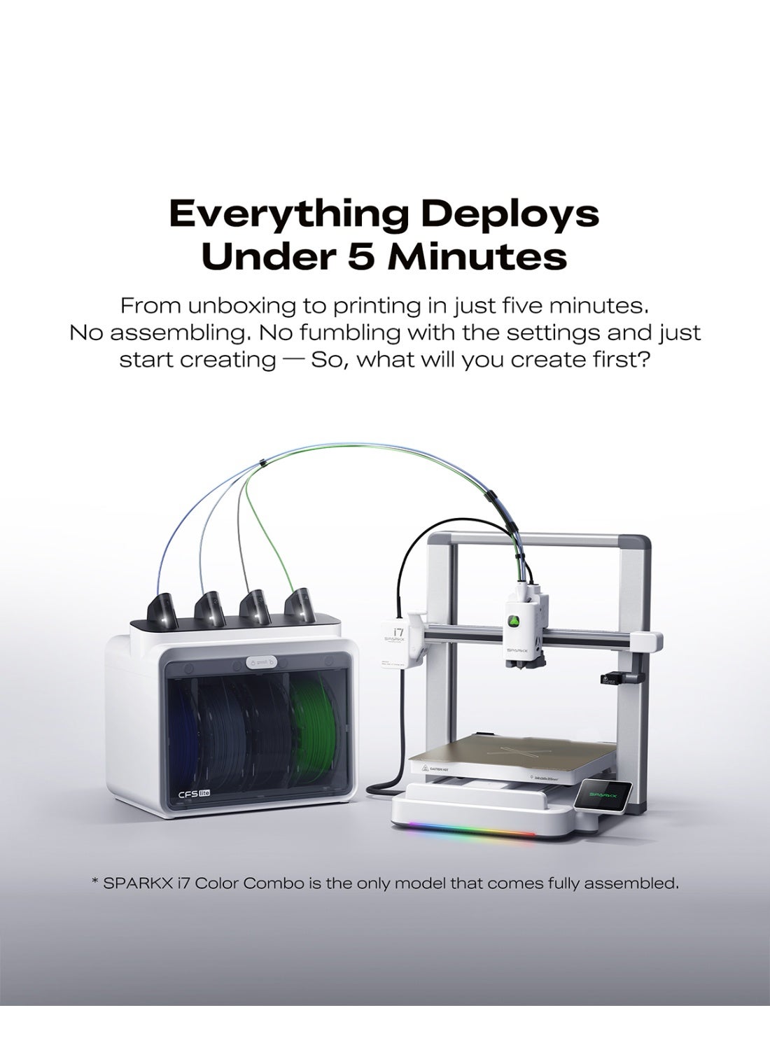 Creality Sparkx I7 Combo 3D Printer