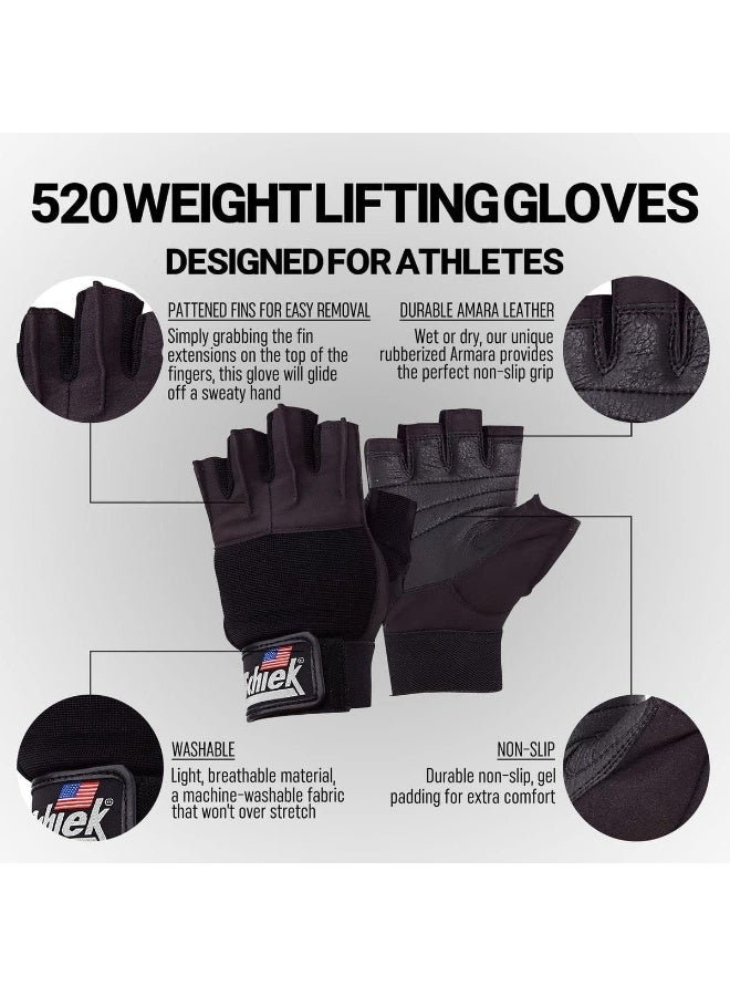 شيك قفازات رفع الأثقال النسائية بلاتينيوم من شيك موديل 520 متوسطة الحجم - Image 2