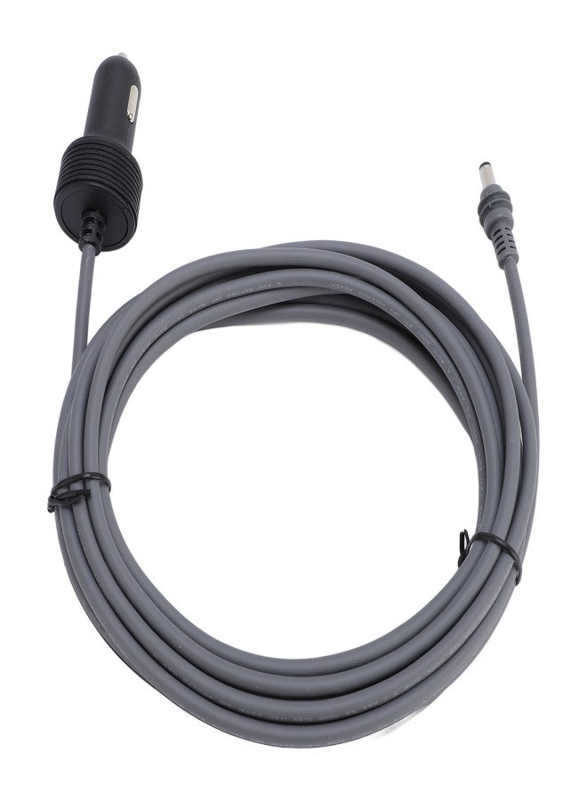 DC Car Power Cable 16ft 12V-24V 18AWG Water Resistant Cigar Lighter Power Supply Cord for Mini Satellite Dish RV Car Truck Boat Gray - Image 4