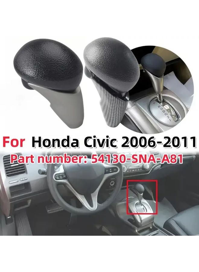 Silvery Car Automatic Transmission Shift Knob Ergonomic Grip Direct Fit Replacement - Image 1