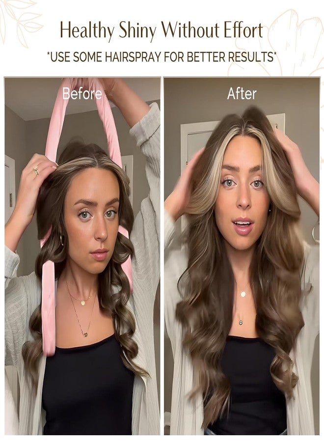 Yanibest Satin Heatless Curler Set, Overnight Hair Curler to Sleep in, No Heat Heatless Curl with Scrunchies and Clip，Green - Image 3