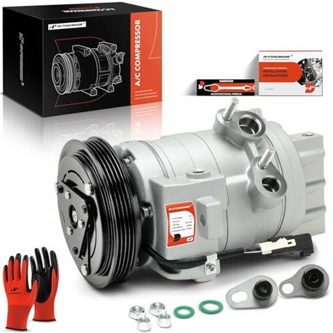 A-Premium Air Conditioner Ac Compressor With Clutch Compatible With Ford Mustang 3.7L 2011-2014 - Image 1