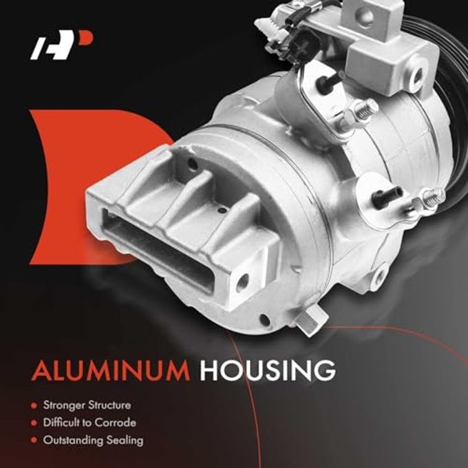 A-Premium Air Conditioner Ac Compressor With Clutch Compatible With Ford Mustang 3.7L 2011-2014 - Image 3