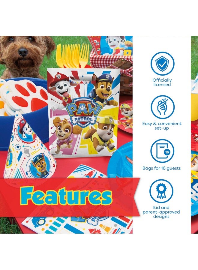 Unique Unique Paw Patrol Party Supplies | Paw Patrol Party Favors Goodie Bags | Pack of 16 & Sticker  - Image 3
