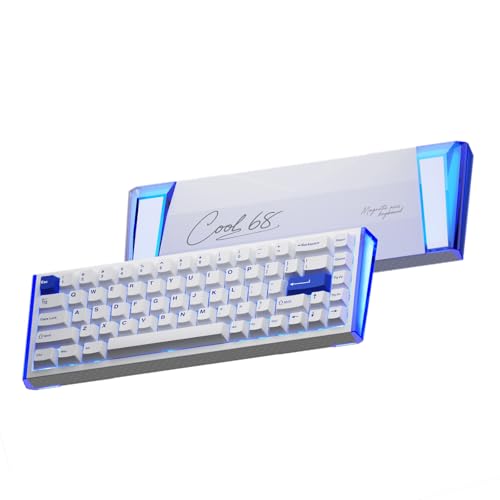 DAREU COOL68 60% Wired Gaming Keyboard, Rapid Trigger Magnetic Switch Keyboard with 8000Hz Polling Rate, Adjustable Actuation, 0.1ms Latency, SOCD, Gasket Mount, Hot swappable, RGB Light - Image 1