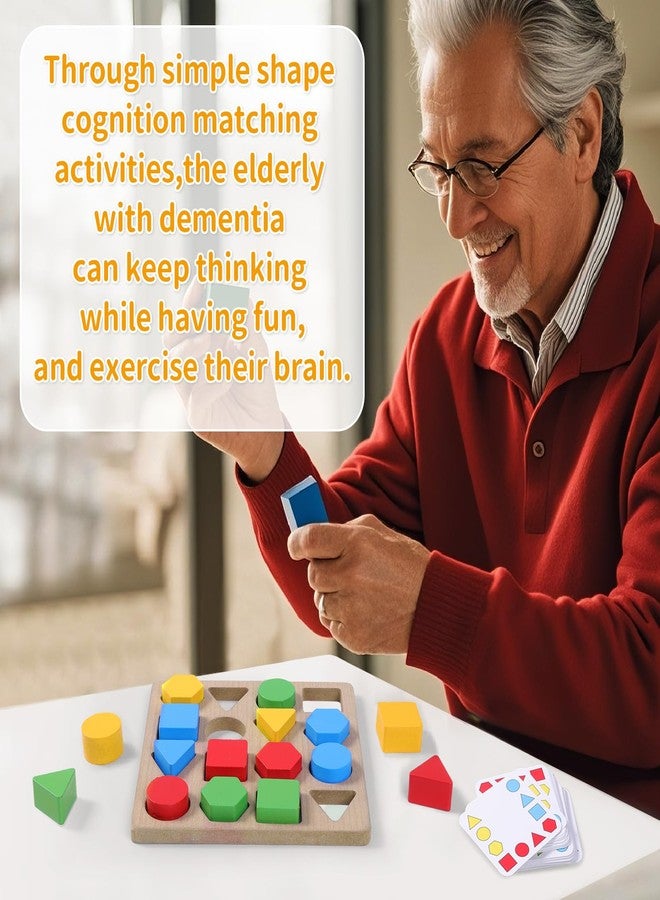 lefeke Puzzles Gifts for Dementia Seniors Patients,Memory Activities for Seniors with Dementia,Dementia Geometric Cognitive Products for Alzheimers Elderly - Image 3