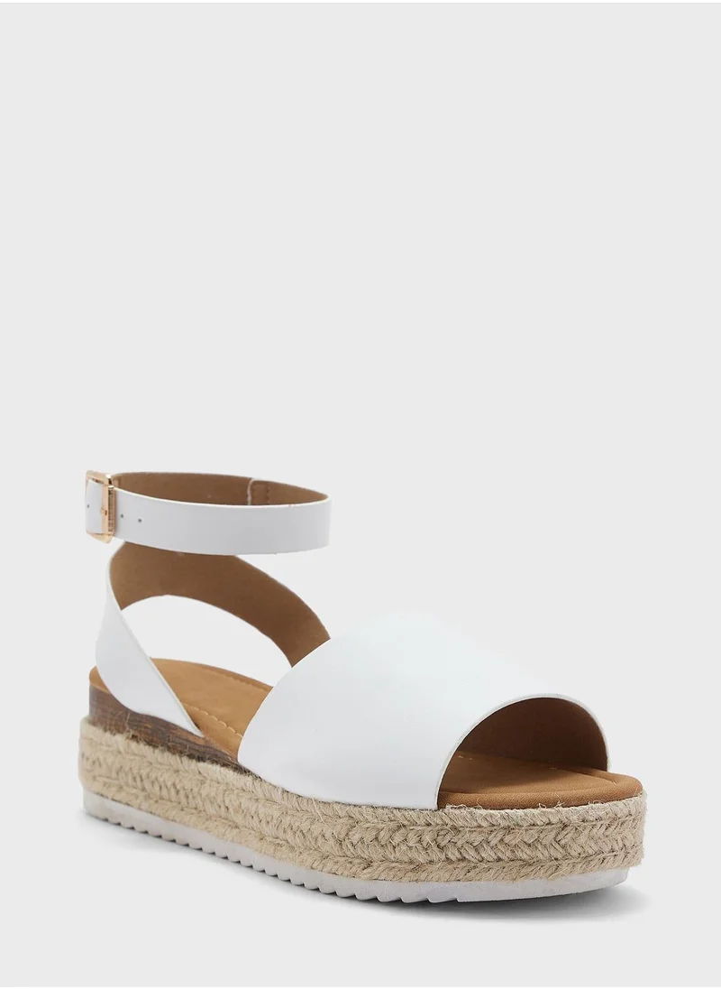 ترافل من نمشي Flatform Espadrille Wedge Sandal