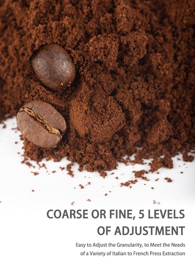 Arabest Portable Coffee Grinder, Rechargable Coffee Grinder Coffee/Espresso Grinder - Image 5