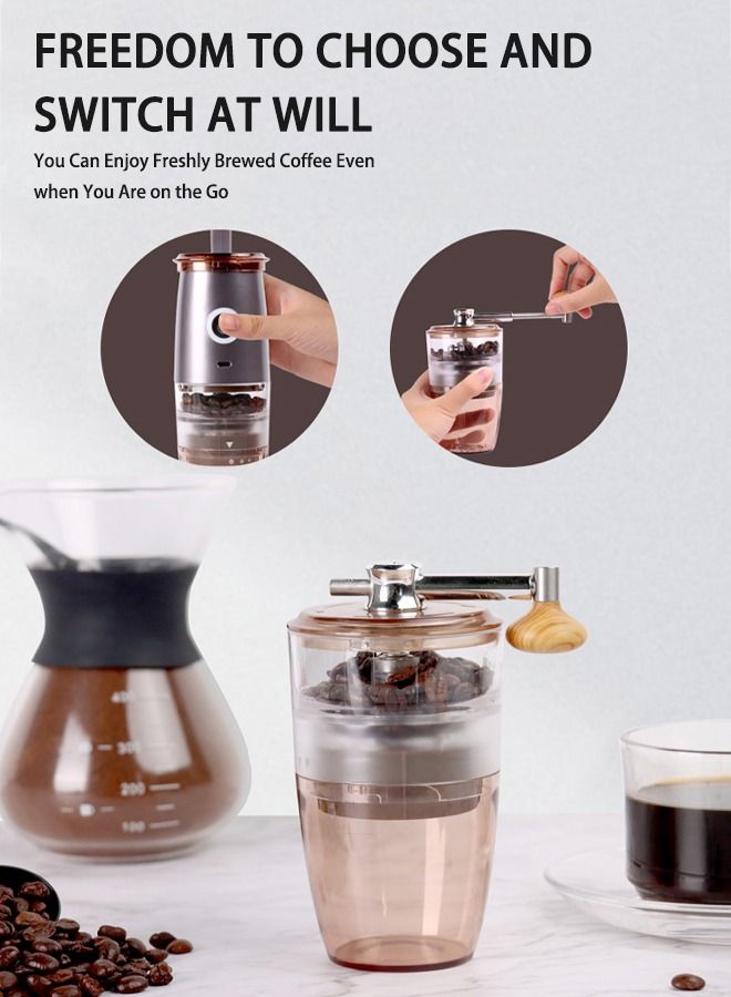Arabest Portable Coffee Grinder, Rechargable Coffee Grinder Coffee/Espresso Grinder - Image 3