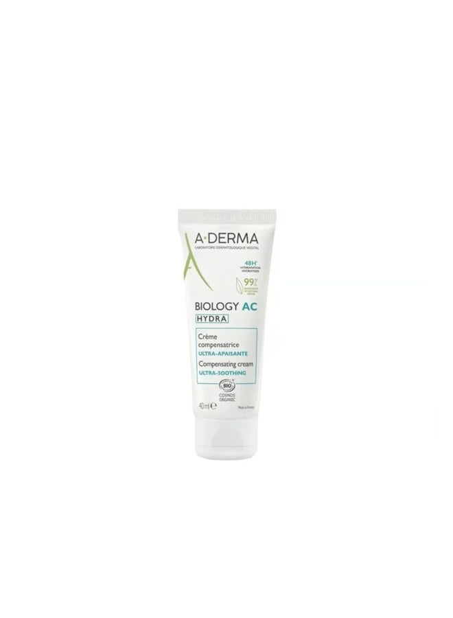 A-Derma Biology AC Hydra Ultra-Soothing Compensating Cream 40ml - Image 1