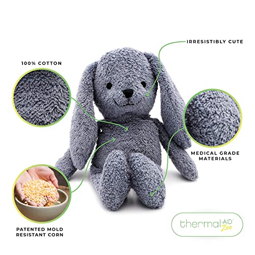 Thermal-Aid® (Baxter The Bunny) – Washable Heating Pad & Ice Pack for Kids – Microwave & Freezer Safe, Plush Hot/Cold Pack with Natural Corn Filling – Reusable Comfort - Image 2