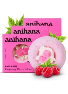 ANIHANA ANIHANA Bath Bombs with Coconut Oil, Paraben Free, Hand-Crafted Luxury Fizzers, Refreshing Raspberry Marshmellow Scent, 6.3 oz Each, 3 Pack 