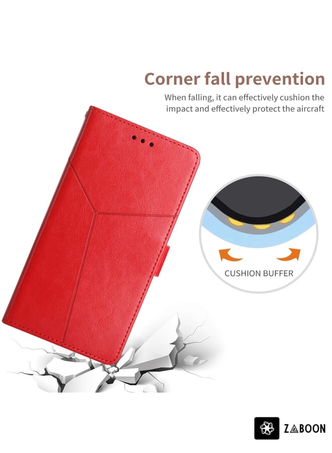 Zaboon Protective Case Cover For OPPO Reno2 Z / Reno2 F Y Stitching Horizontal Flip Leather - Image 4