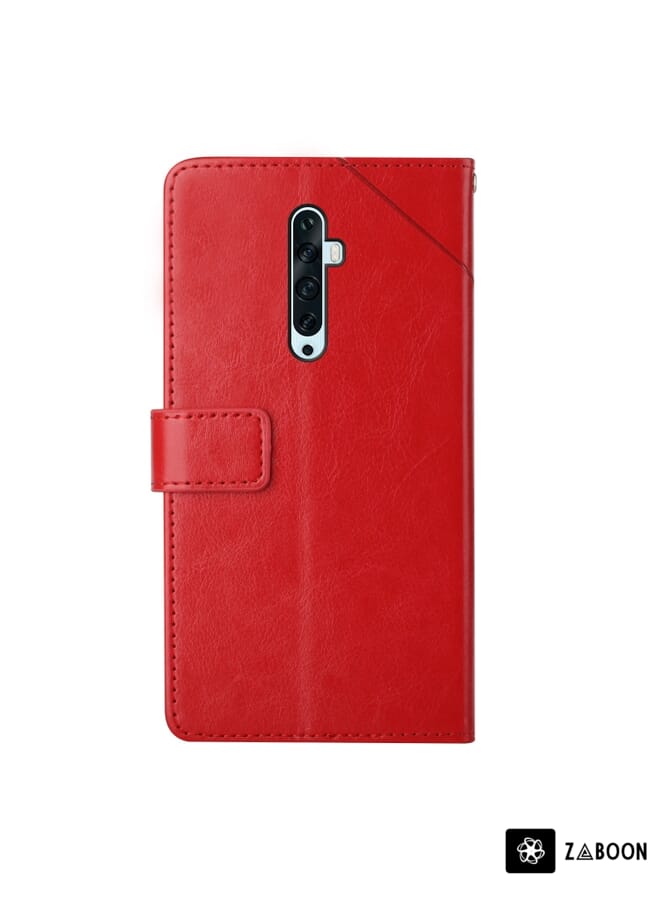 Zaboon Protective Case Cover For OPPO Reno2 Z / Reno2 F Y Stitching Horizontal Flip Leather - Image 2