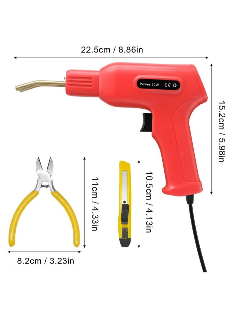 Arabest Plastic Welding Kit&Plastic Welder, Hot Presses Stapler Plastic Welding Car Bumper Repair Kit with 200pcs Staples, Plastics Welders Garage Tool Kit - Image 2