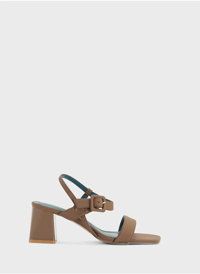 Ginger Double Strap Heeled Sandal