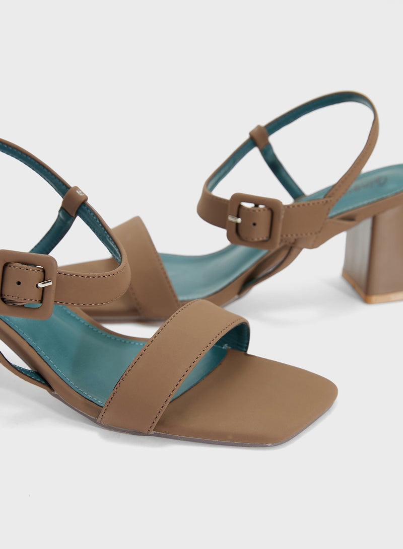 Ginger Double Strap Heeled Sandal  - Image 4