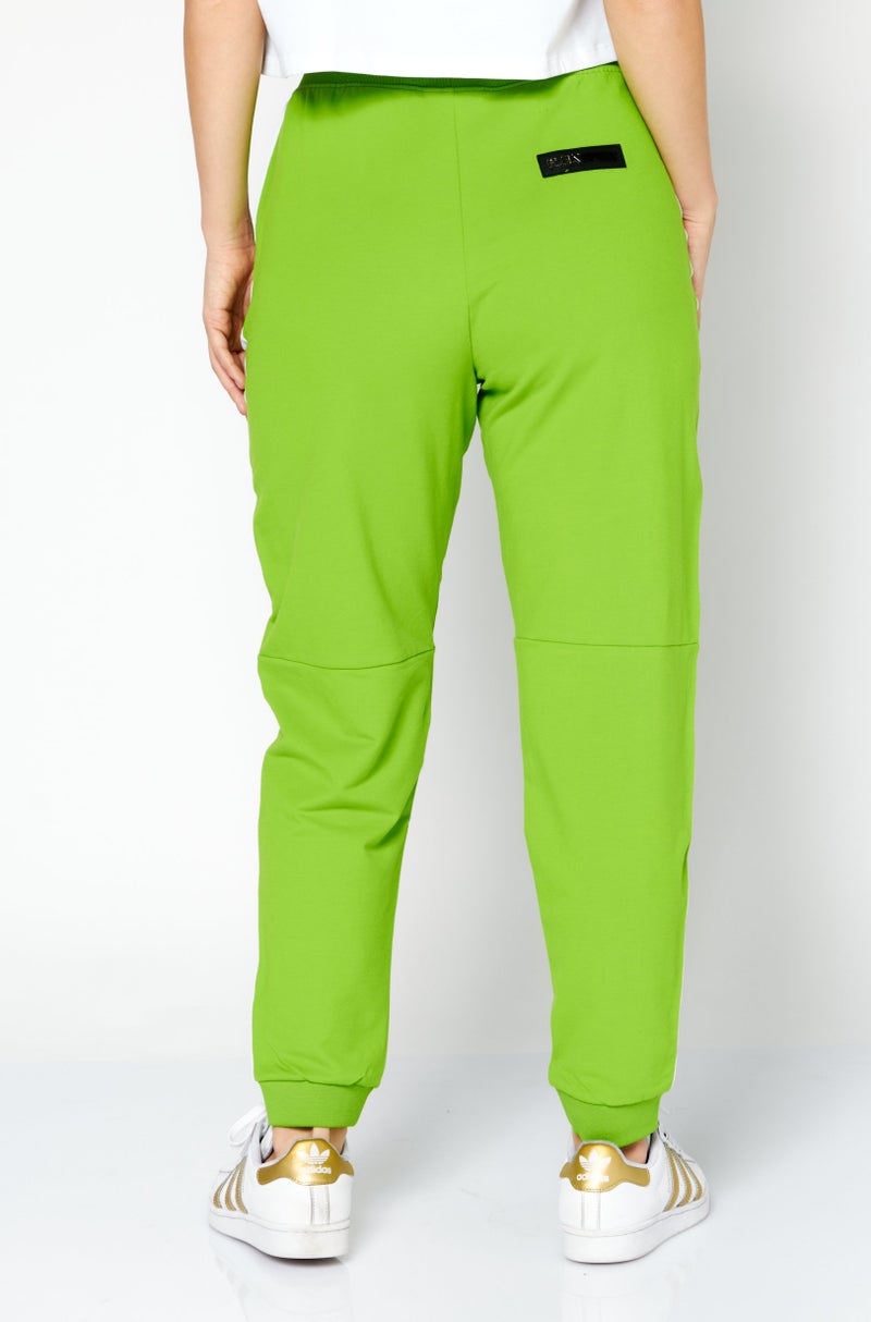 PHILIPP PLEIN Plein Sport Women Sportswear Fit Training Sweatpants, Lime - Image 3