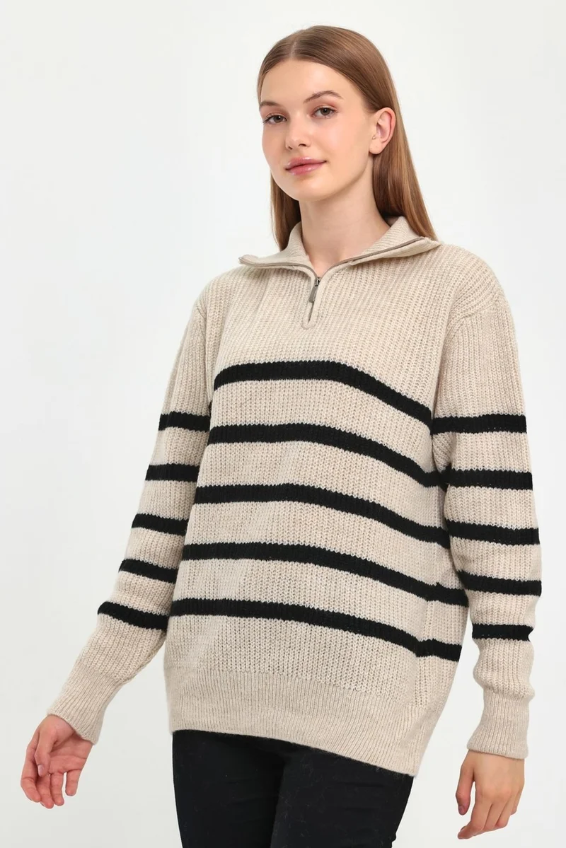 Alexander Gardi Alexandergardı Zippered Turtleneck Knitwear Sweater (B23-5802)