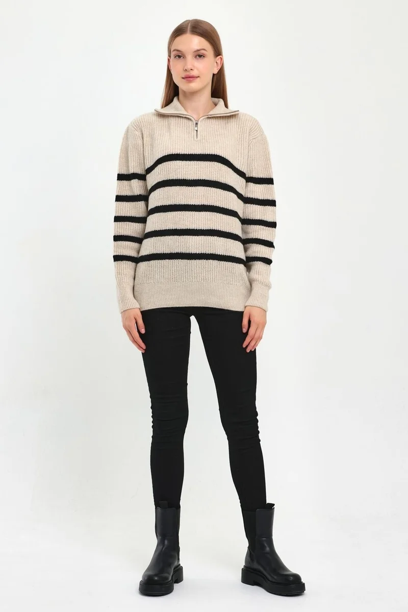 Alexander Gardi Alexandergardı Zippered Turtleneck Knitwear Sweater (B23-5802)
