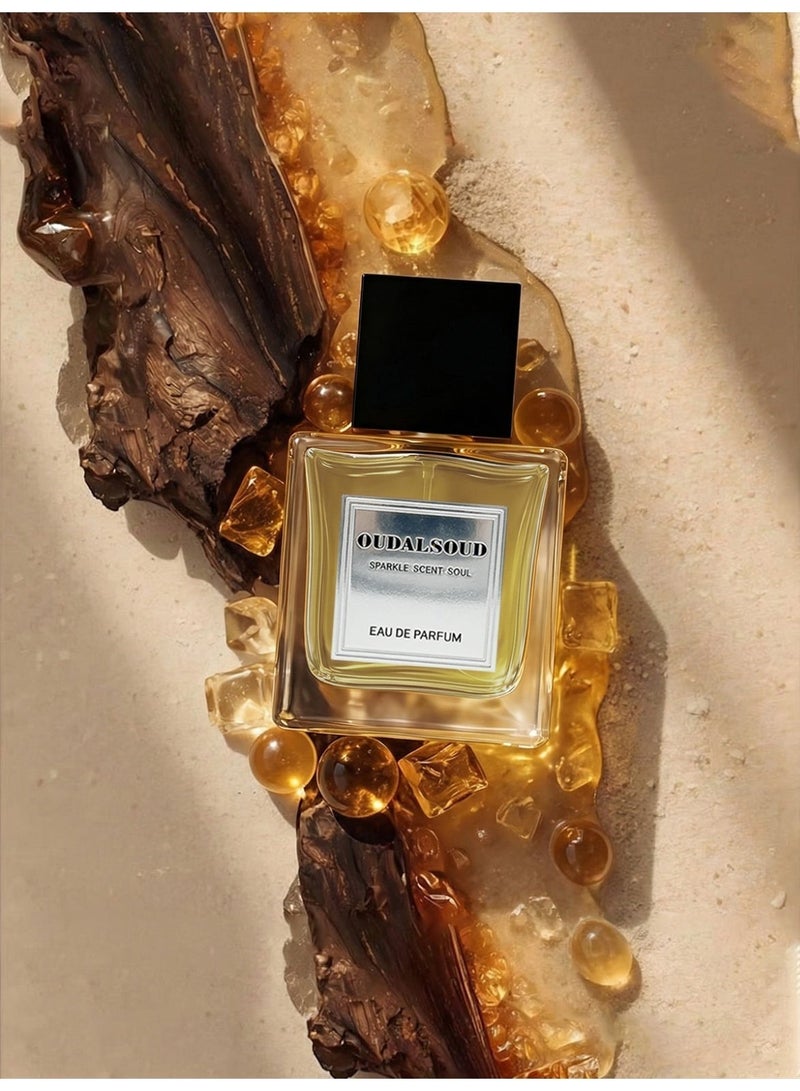 OUDALSOUD/Amber Oud Eau De Parfum | 40% Concentrated | Long Lasting Over 8 Hours | Premium Arabian Woody Aromatic Scent | Luxury Gift Box For Valentine & Ramadan - Image 4