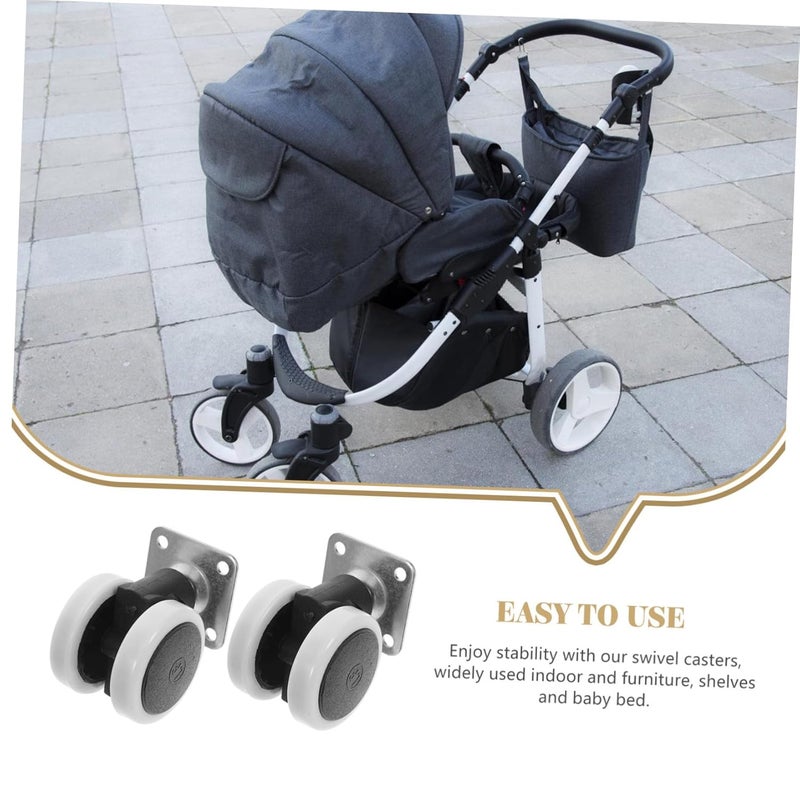 Heavy Duty Swivel Caster Furniture Wheels For Cribs Strollers Replacement 1 Pc - Image 5