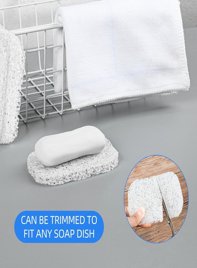 Yadream 4PCS White Clear Soap Holder Pad,BPA-Free Soap Lifting Pad for Bar Soap,Easy to Clean Soap Savers Pads Suitable for Shower Kitchen Bathroom Bathroom Travel Hotel Cleaning Product - Image 5