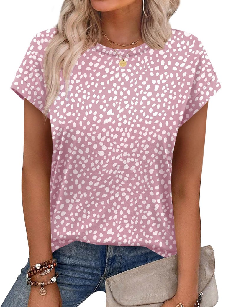 Alaroo Womens Summer Tops 2026 Trendy Tshirts Shirts Teacher Outfits Beach Vacation Clothes Floral Boho Hawaiian Print 24 XL - Image 1
