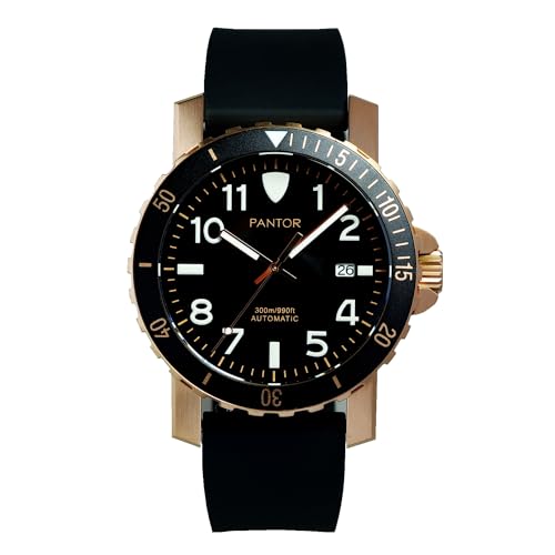 Pantor Diver Watches for Men- 300m Automatic Watches with Rubber Strap_ Steel Dive Watch_Conch AG - Image 1