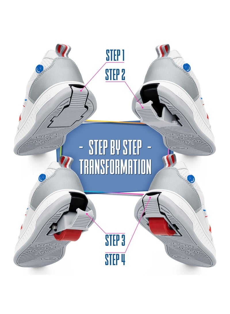 BREEZYROLLERS BREEZY ROLLERS shoes with wheels for children, Roller skates sneakers kids, From children's street shoes to roller skates in a few seconds, Patented click system, Trainers with wheels for girls & boys  - Image 4