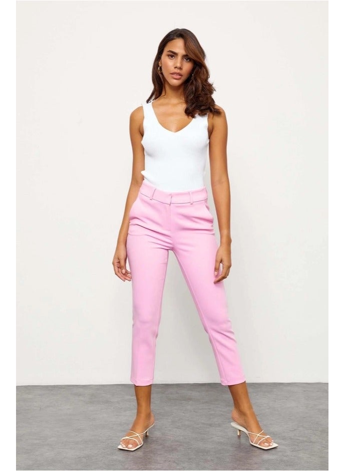 SETRE Pink High Waisted Trousers - Image 1