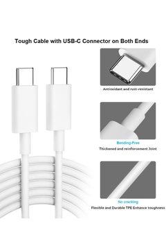 ELTRAZONE USB C Charge Cable, COOYA USB C to USB C Cable Pixel 4 7 Pro Charger Cable, 6FT Type C Cable Fast Charge USB C Cord for Google Pixel 6 6a 5 4a 3a 4XL for iPad Pro 2022 Samsung S22 Note 20 10 S20 Ultra  - Image 3