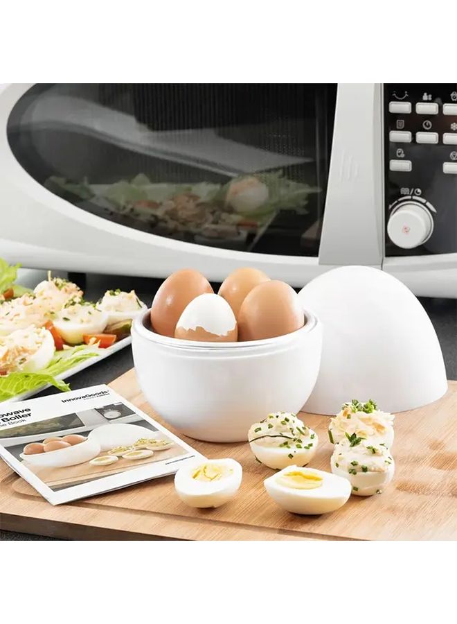 White Microwave Egg Cooker Steamer For Soft Boiled Eggs And Dumplings - Image 5
