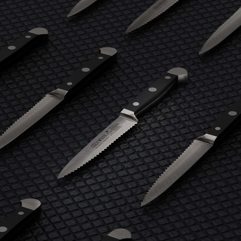 Güde Alpha Series Hand Forged/Sharpened Tomato Knife Knife With Black Hostaform Handle 5-In, Made in Solingen, Germany Since 1910 - Image 4