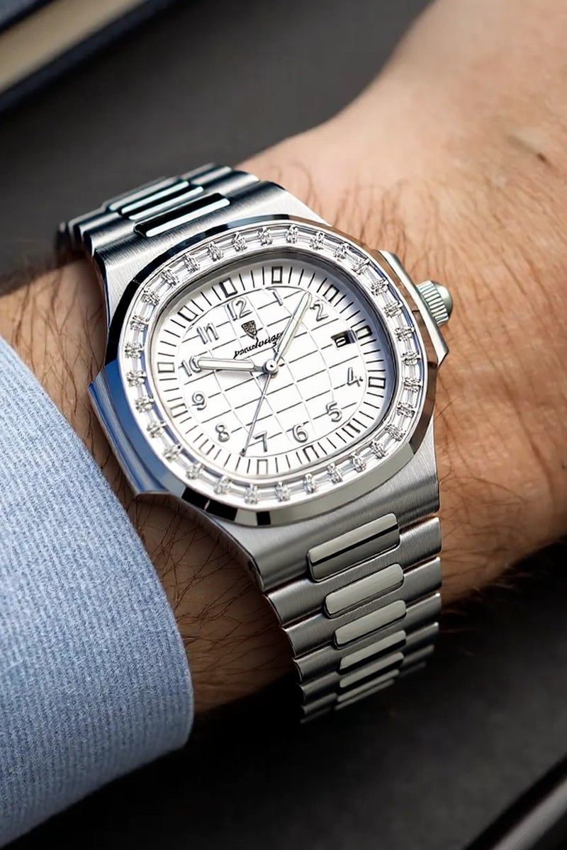 پوداجار ساعة  الرجالية المضيئة المقاومة للماء كوارتز - 38 ملم - Image 2