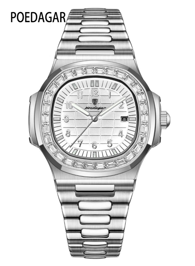 پوداجار ساعة  الرجالية المضيئة المقاومة للماء كوارتز - 38 ملم - Image 1