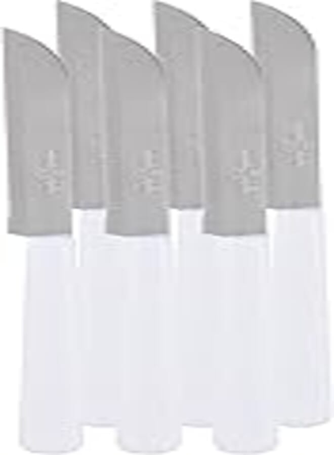 Marob stainless steel kitchen knives set 20db06, made in italy white and silver