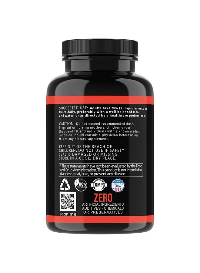 Angry Supplements ماكس الكركم والكركمين والزنجبيل، 95% كركمينويد مع الفلفل الأسود، تقليل الالتهاب ودعم المفاصل، مضاد للأكسدة، 1355 ملغ مزيج من مكونات غير معدلة وراثيًا (زجاجتين) - Image 3