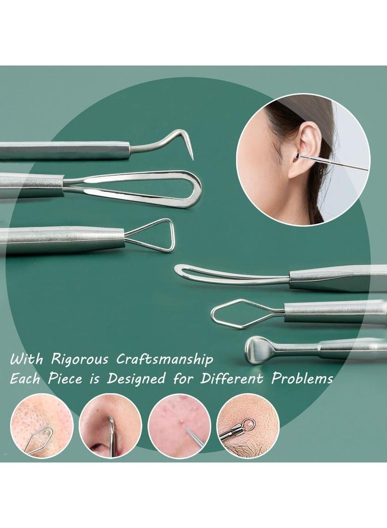 Generic Blackhead Removal Tool, 15 PCS Acne Tool Kit, Used for Acne Blackhead Tools, Advanced Professional Stainless Steel Acne Removal Tool with Metal Box  - Image 2