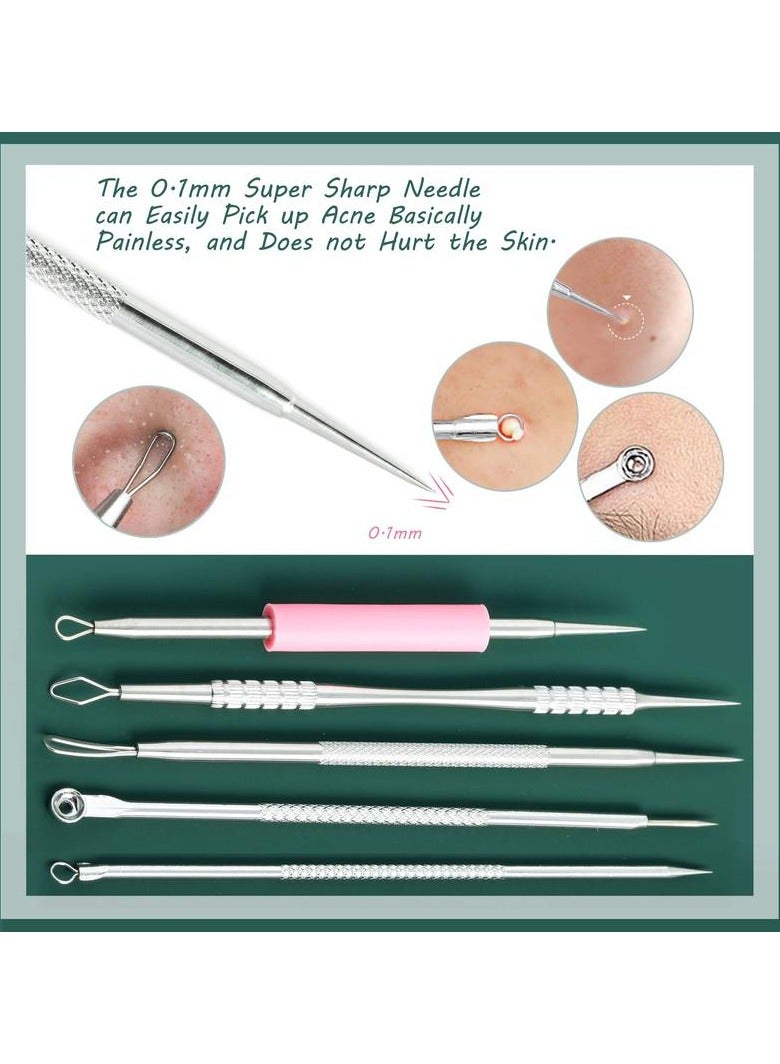 Generic Blackhead Removal Tool, 15 PCS Acne Tool Kit, Used for Acne Blackhead Tools, Advanced Professional Stainless Steel Acne Removal Tool with Metal Box  - Image 5