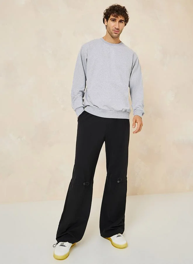 Styli Relaxed Fit Cotton Terry Sweatshirt