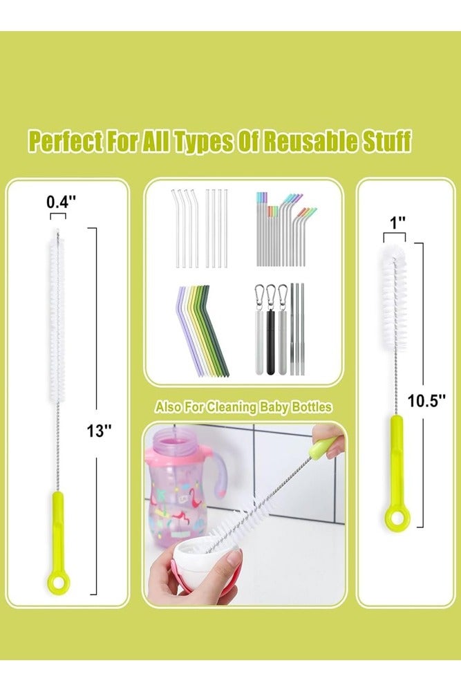 BELLSBERRY 5-Piece Bottle Brush Cleaning Set – Long-Lasting Nylon Brushes for Bottles, Straws and More  - Image 2