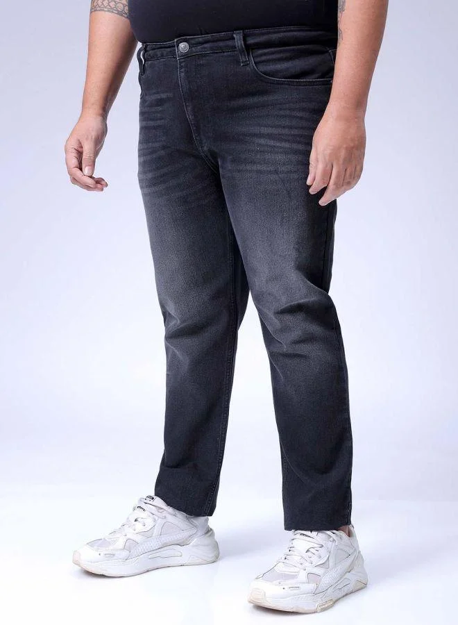 HARDSODA  Men Plus Size Slim Fit Solid Mid-Rise Stretchable Jeans for Men | Best Price UAE