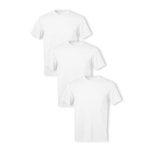 Soffe Mens 3 Pack USA PolyCotton Military Tee White Large