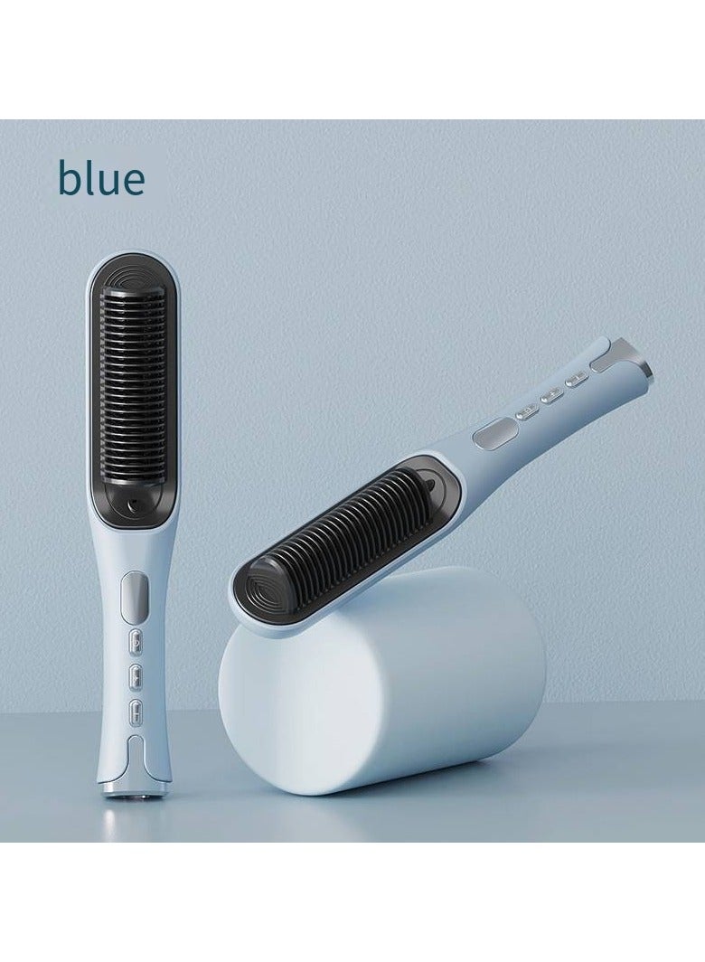 general Mini Ionic Straightening Comb – Travel-Friendly Straightener & Curler for Men/Women, Dual-Use Hair Styling Tool - Image 1