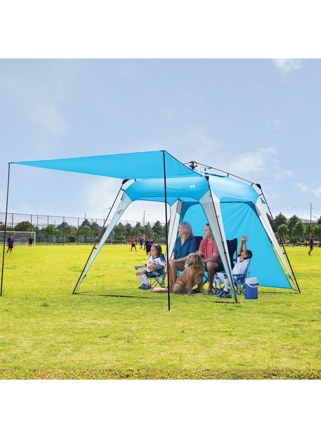 Mobihome 8.2'x8.2' Pop Up Canopy, 2023 Upgraded Outdoor Canopy, Portable Instant Camping Canopy, Easy Set-up Canopy with 1 Sidewall - Image 3