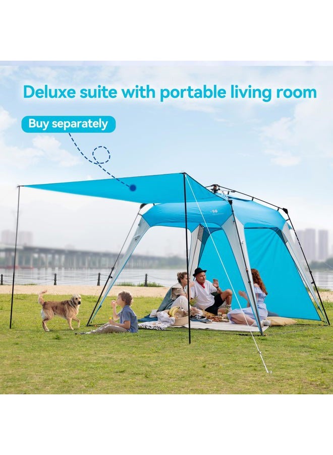 Mobihome 8.2'x8.2' Pop Up Canopy, 2023 Upgraded Outdoor Canopy, Portable Instant Camping Canopy, Easy Set-up Canopy with 1 Sidewall - Image 2